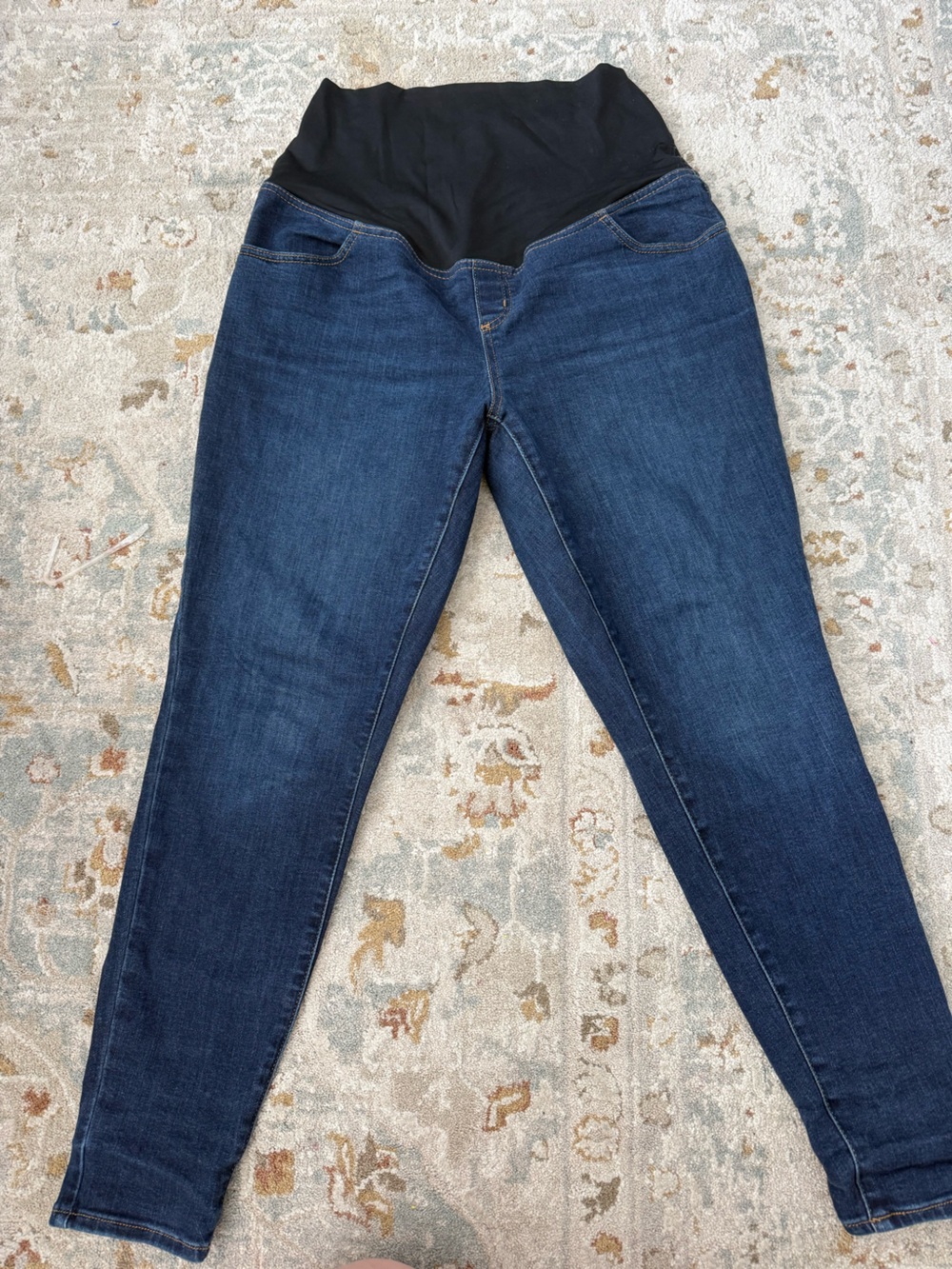 Dark Wash Straight Leg Jeans - Deep Indigo Blue
